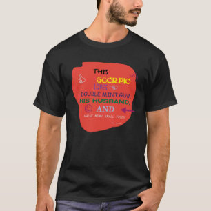Camiseta Este Escorpião Adora Goma De Mint O Menu De Valor