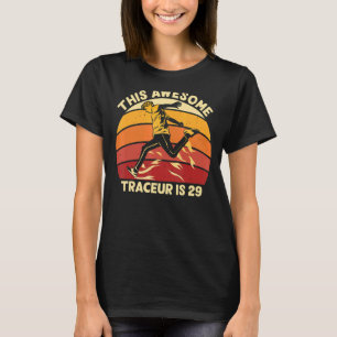 Camiseta Este Fantástico Traceur É 29 Parkour De Aniversári
