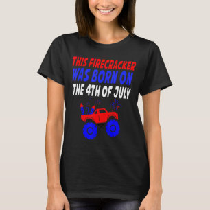 Camiseta Este Firecracker Foi Nascer No Dia 4 De Julho Us K