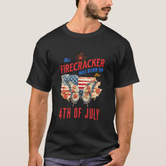 Camiseta Este Fogos de Artifício Nasceu no Quatro de Julho