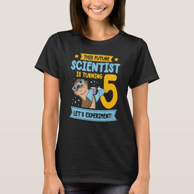 Camiseta Este Futuro Cientista Está Transformando 5 Experim (Frente)