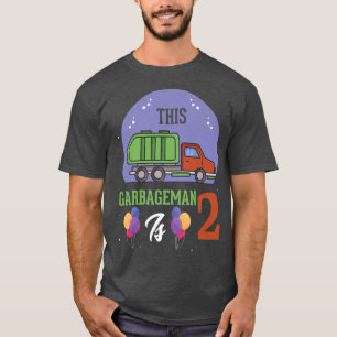 Camiseta Este Garbageman É o 2.º Aniversário do Caminhão de