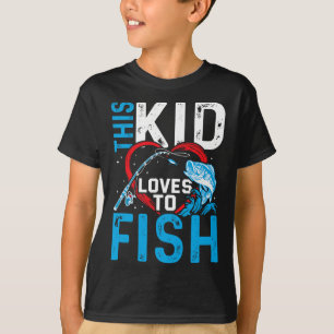 Camiseta Este garoto adora rapazes que pescam