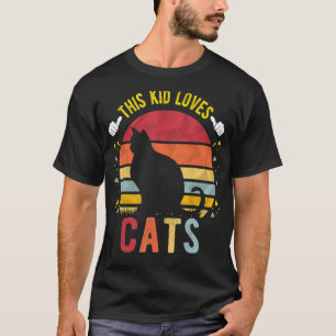 Camiseta Este Garoto Ama Gatos Presente de Gato para Menino