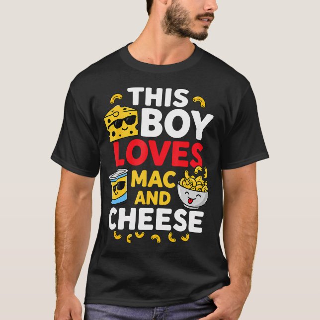 Camiseta Este Garoto Ama Macarrão E (Frente)