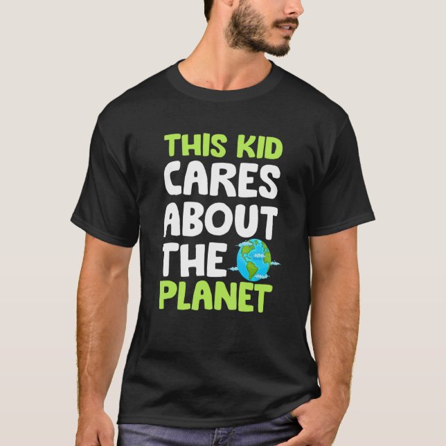 Camiseta Este Garoto Prende Planeta Protege Hora Mundial Te (Frente)