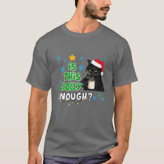 Camiseta Este Gato Negro Chega De Feliz Natal?