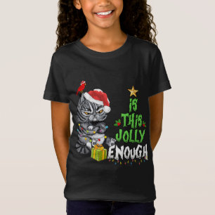 Camiseta Este Gato Negro Chega De Feliz Natal?