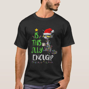 Camiseta Este Gato Negro Chega De Feliz Natal?