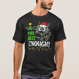 Camiseta Este Gato Negro Chega De Feliz Natal?