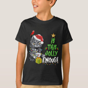 Camiseta Este Gato Negro Chega De Feliz Natal?