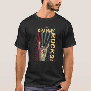 Camiseta Este Grammy Rocks Vintage Retro Concert 70S 80S Fu