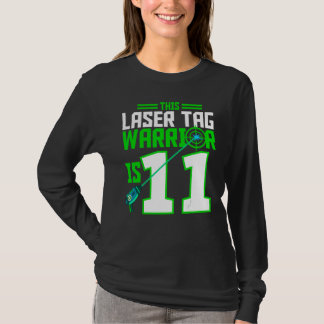 Camiseta Este Guerreiro de Etiquetas Laser é 11 Festa de an