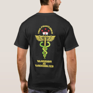 Camiseta Este Guerreiro de Primeira Linha é Vacinado Pro Va