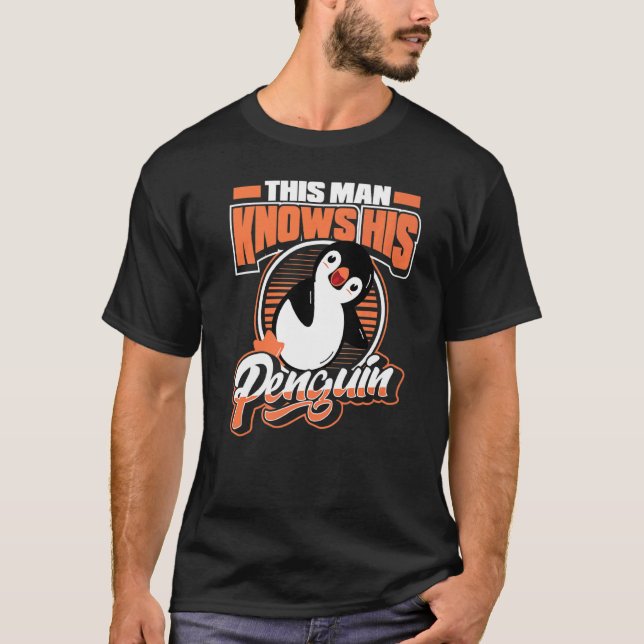 Camiseta Este Homem Conhece O Seu Pinguim Rei Pássaro P (Frente)
