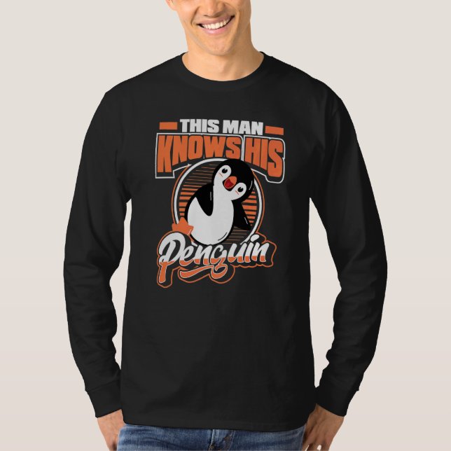 Camiseta Este Homem Conhece O Seu Pinguim Rei Pássaro P (Frente)