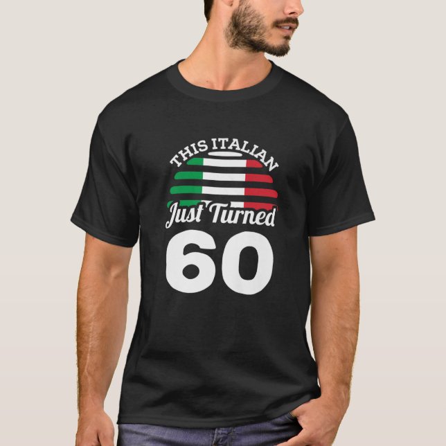 Camiseta Este Italiano Acabou De Transformar 60 Itália 60º  (Frente)