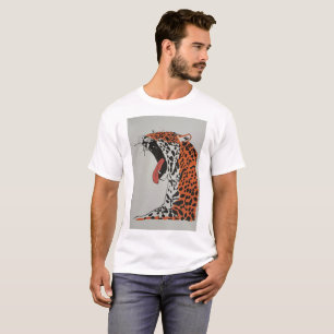 Camiseta Este Jaguar é pintado uma marca original Elsen