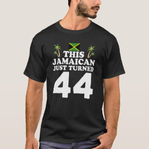 Camiseta Este jamaicano acabou de virar 44 Jamaica 44 Birth