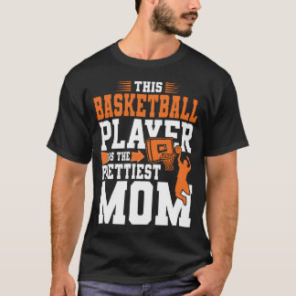 Camiseta Este jogador de basquete tem a mãe mais bonita cri