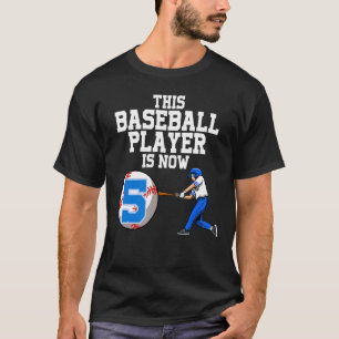 Camiseta Este Jogador De Beisebol Agora É 5 Garotos De Beis