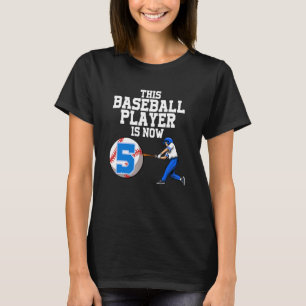 Camiseta Este Jogador De Beisebol Agora É 5 Garotos De Beis