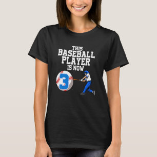 Camiseta Este Jogador De Beisebol Agora Está Com 3 Garotos