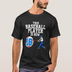Camiseta Este Jogador De Beisebol É Agora 10 Garotos De Bei
