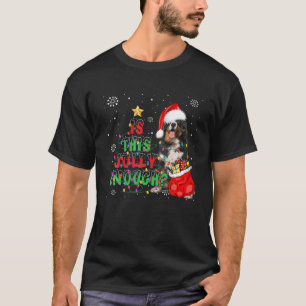Camiseta Este Jolly Chega De Feliz De Cachorro Bernese Chri