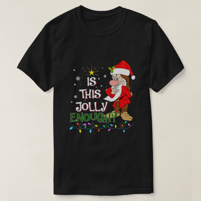 Camiseta Este Jolly Chega De Noel Grumpy Elf Feliz Christm? (Frente do Design)