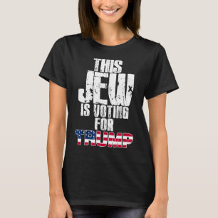 Camiseta Este Judeu Está Votando Em Trump Eleitor Republica