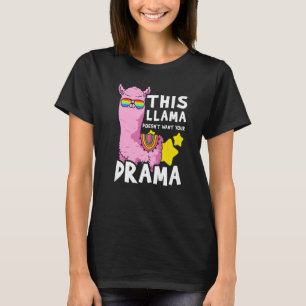 Camiseta Este Llama Não Tem Tempo Para O Seu Animal De Dram