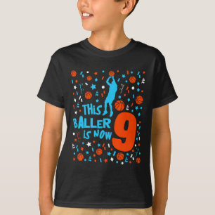 Camiseta Este Ller Agora Tem 9 Anos - Esboço de Aniversário