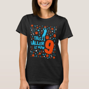 Camiseta Este Ller Agora Tem 9 Anos - Esboço de Aniversário