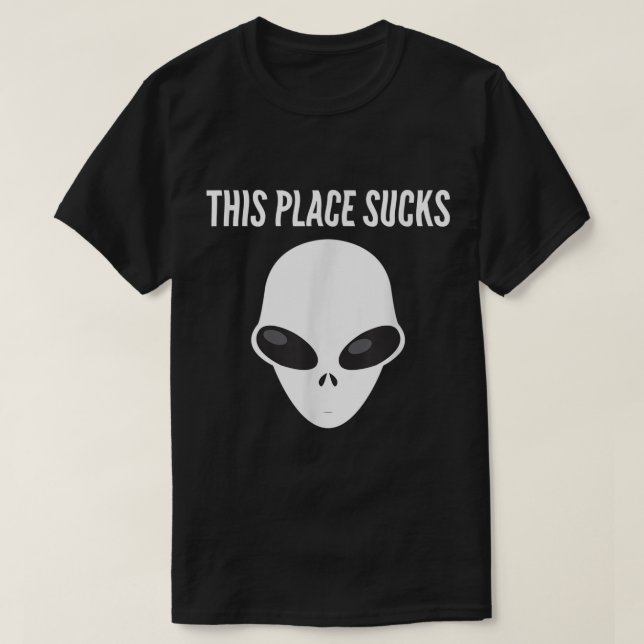 Camiseta Este Lugar Cheira A Alienígena Aliens O Halloween (Frente do Design)