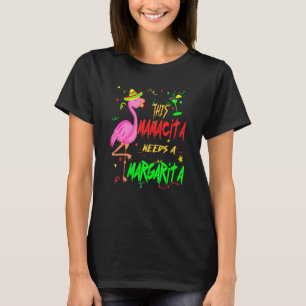 Camiseta Este Mamacita Precisa De Um Bebendo Margarita Flam