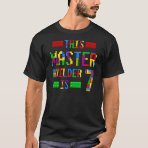 Camiseta Este Master Builder 7 Anos Nascer 2015 Sétimo