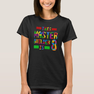 Camiseta Este Master Builder 8 anos Nascer 2014 Oitavo B