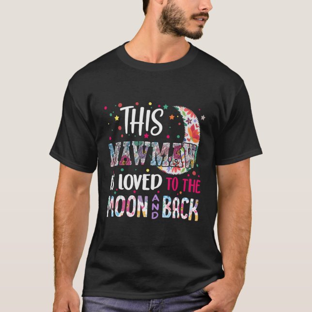 Camiseta Este Mawmaw É Adorado À Lua E Presente De Trás (Frente)