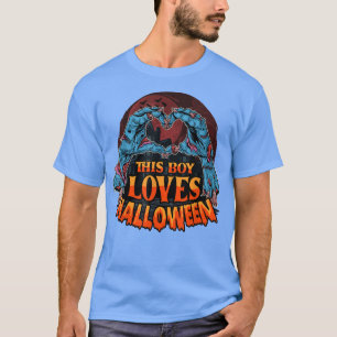 Camiseta Este Menino Adora A Mão Zombie Do Dia Das Bruxas