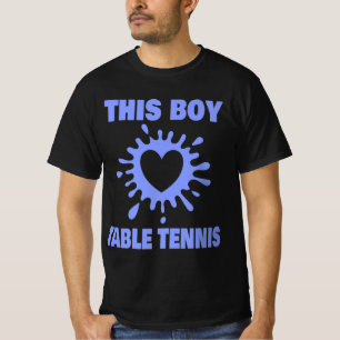 Camiseta Este Menino Adora A Tênis De Mesa Diversão De Mesa
