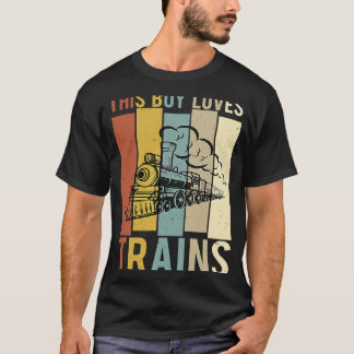 Camiseta Este Menino Adora Comboios Treinando Rapazes Combo