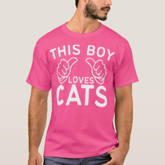 Camiseta Este Menino Adora Gato
