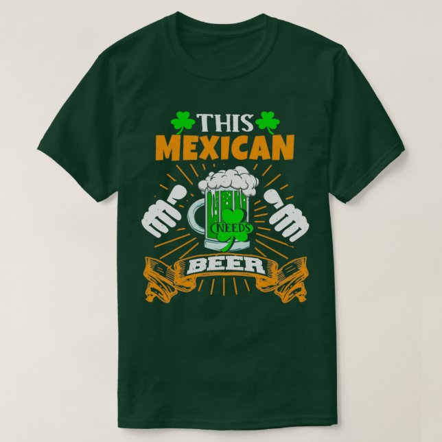 Camiseta Este mexicano precisa do Dia dos aperitivos da cer (Frente do Design)