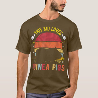 Camiseta Este Miúdo Adora A Guiné Pigs Boys E Girls Guiné P