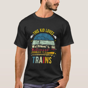 Camiseta Este Miúdo Adora Comboios Boys e Meninas