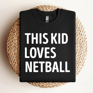 Camiseta Este Miúdo Adora O Netball Engraçado