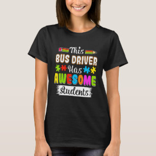 Camiseta Este Motorista de Ônibus Tem Alunos Incríveis Cons