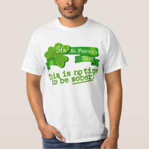 Camiseta Este não é nenhum tempo para ser sóbrio