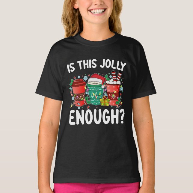 Camiseta Este Natal Jolly Chega De Papais noeis Engraçadas (Frente)